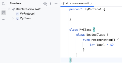Swift Structure View